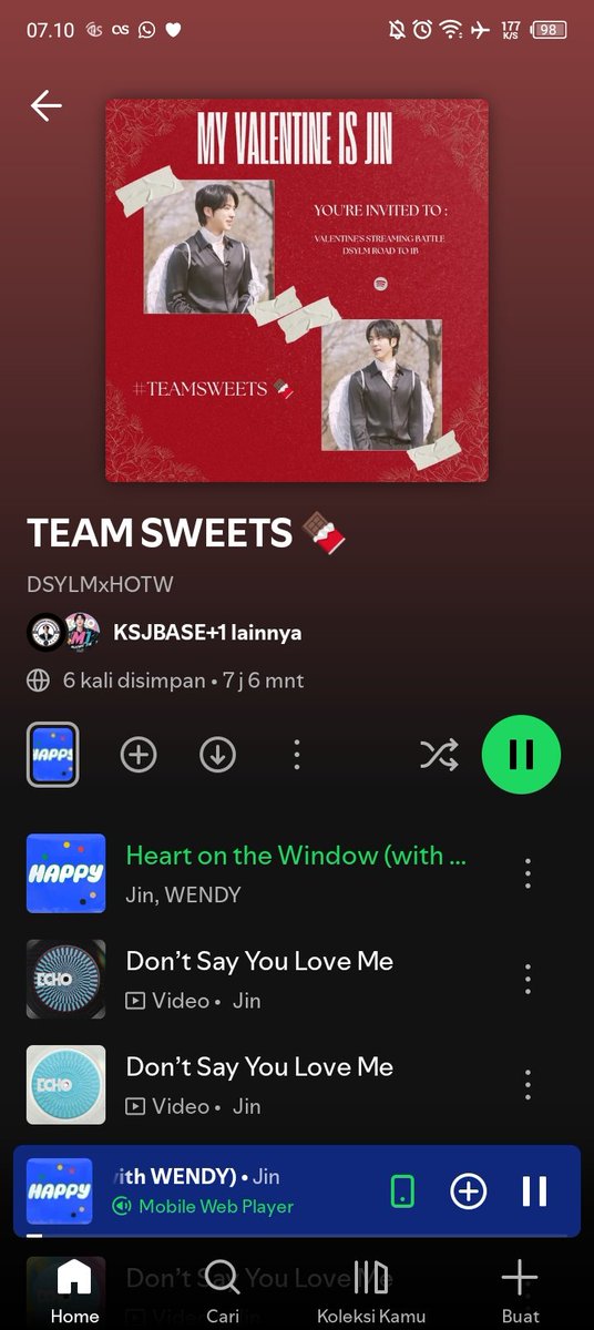 epiphanyjeen's tweet photo. @bujin2612 @KSJBASE @anothersjinnie @dutjinnie akuh tim nyoklat
MY VALENTINE IS JIN
#TEAMSWEETS🍫
#LoveNotesForJin
#DSYLMto1B https://t.co/bW1QL4QRO4