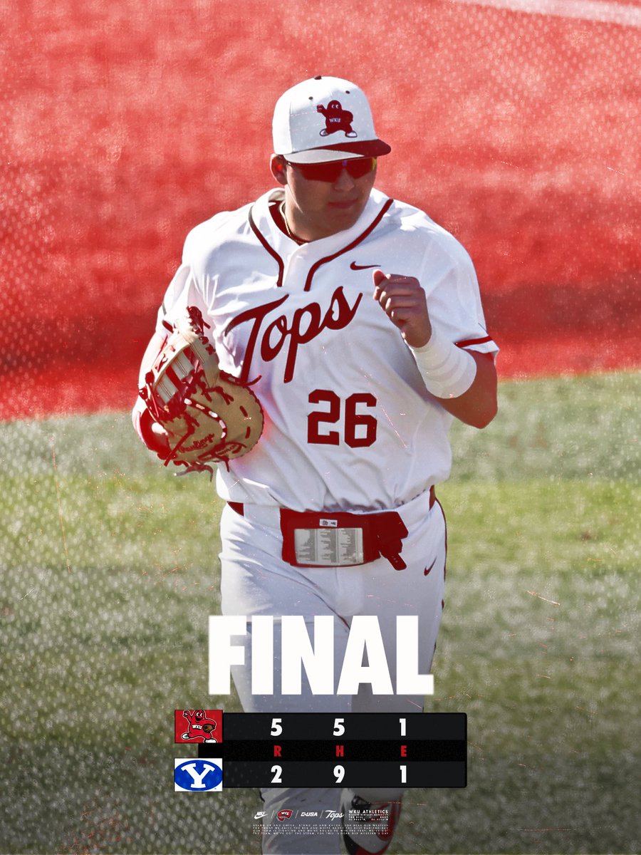 WKU_Baseball's tweet photo. Tops take game 2 🔥 https://t.co/M9vYlL8Tu6
