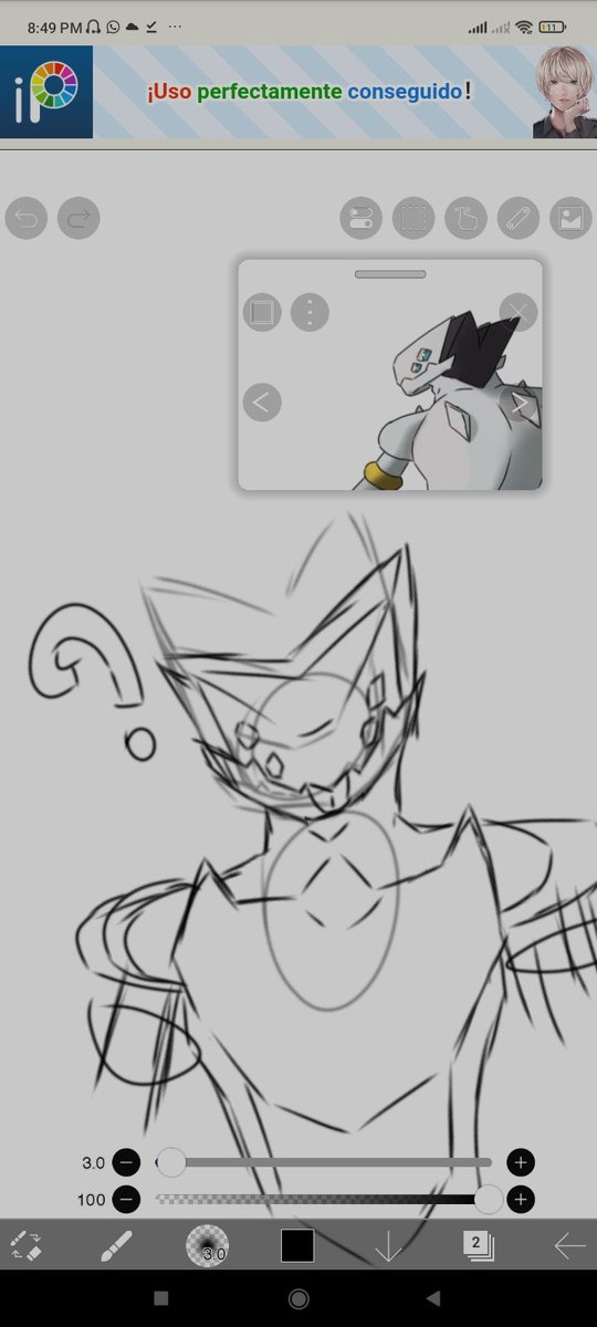 Avance del siguiente dibujo 

Sera algo simple, si tengo suerte mañana lo termino