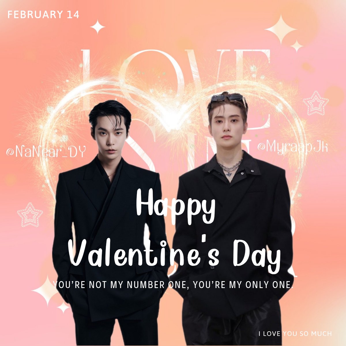 HAPPY VALENTINE'S DAY 
W/<a href="/NaNear_DY/">𝙉𝙖𝙉𝙚𝙖𝙧 🌹 MN</a> MY LOVE 🫶🏻❤️🌷