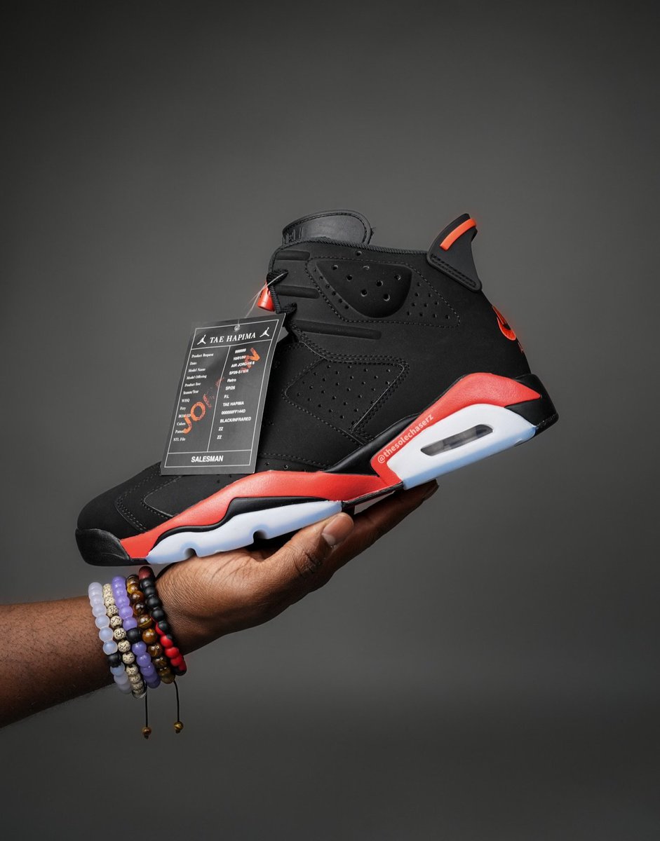 NIKE AIR JORDAN 6 RETRO “Black/Light Crimson” (ナイキ エア