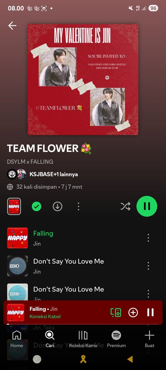senjaaa96's tweet photo. @IndoForJin MY VALENTINE IS JIN
#TEAMFLOWER💐
#LoveNotesForJin
#DSYLMto1B https://t.co/oV2EUdfAQe