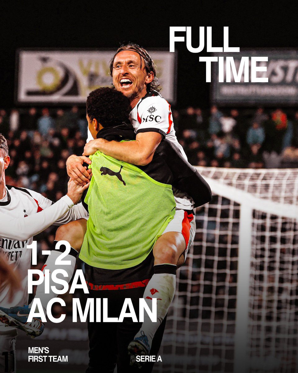 Ngos-ngosan. Hampir imbang. Untung Modric ngegolin. Tapi Rabiot kartu merah.

Lawan tim papan bawah buat Milan itu malah susah menangnya.

Next lawan Como. Berat ini.