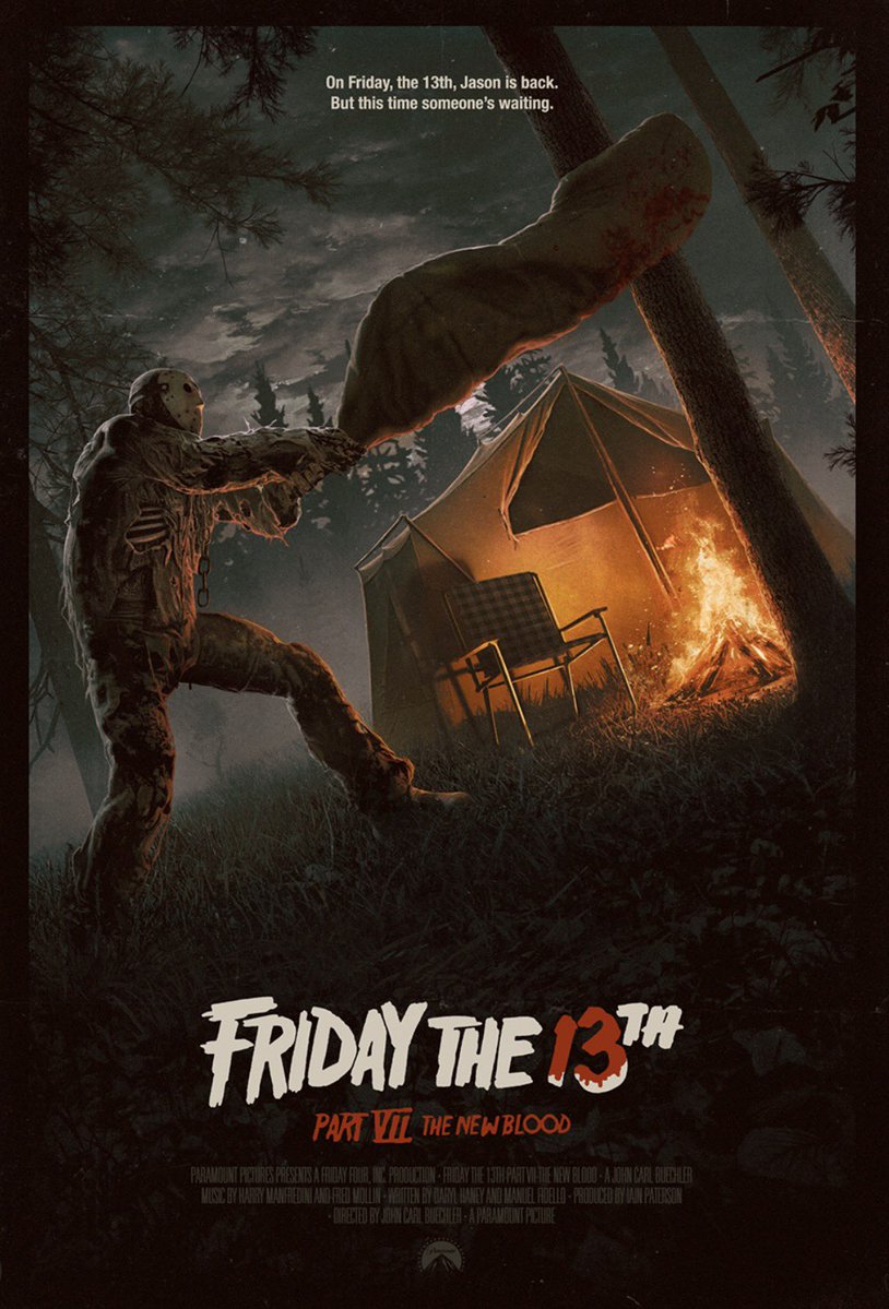 It definitely was Judy’s unlucky day. 

Great art for #FridayThe13th Part VII: The New Blood by Juan Ramos
instagram.com/mr.juandalf