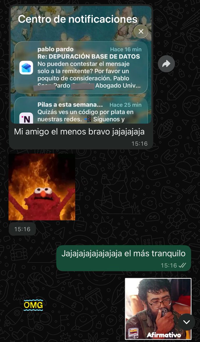 Estoy metido en una hijueputa Cadena de correos electrónicos donde un montón de subnormales no conocen la función de “responder al remitente” sino que le dan “responder a todos” con <a href="/Anamariarmr/">Anamaría 🪲</a> estamos que los matamos a esos subnormales.