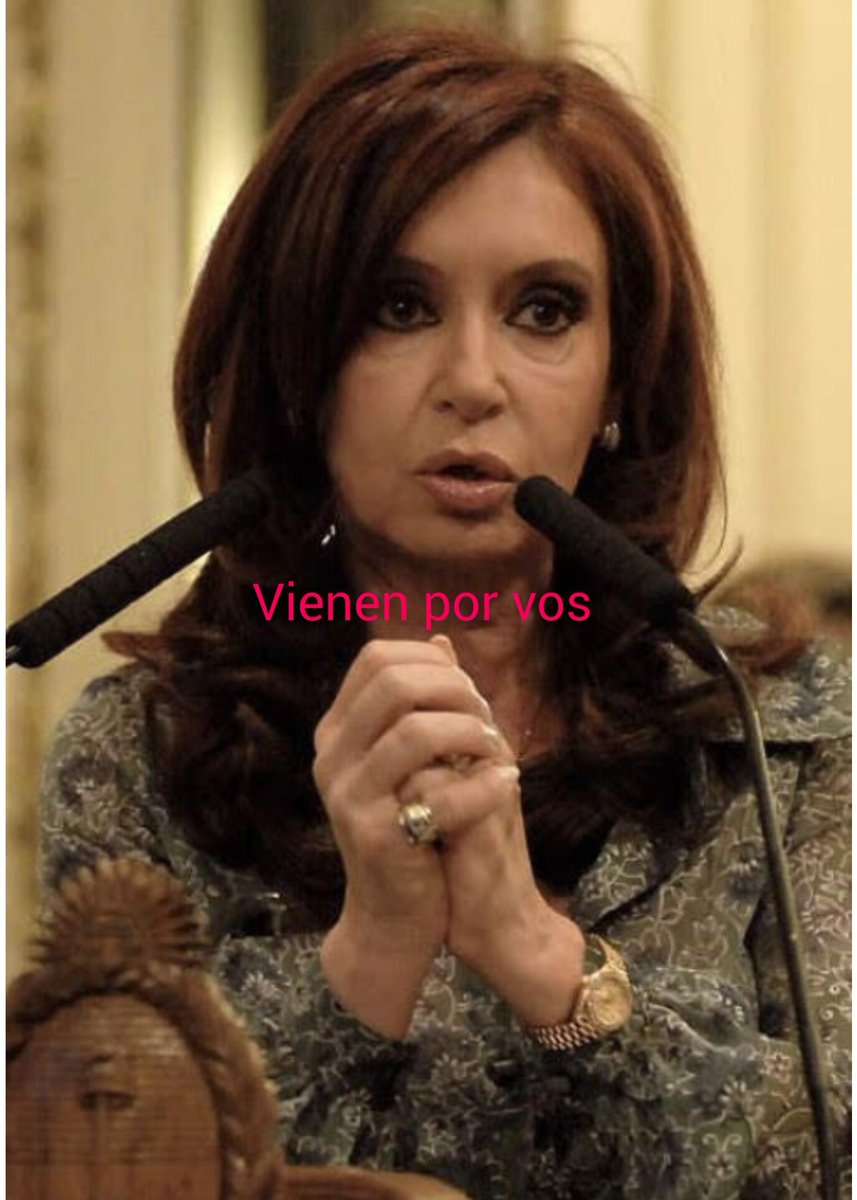 Vinieron por vos ¿ TE DISTE CUENTA? 
CRISTINA LIBRE DALE RT..!!!