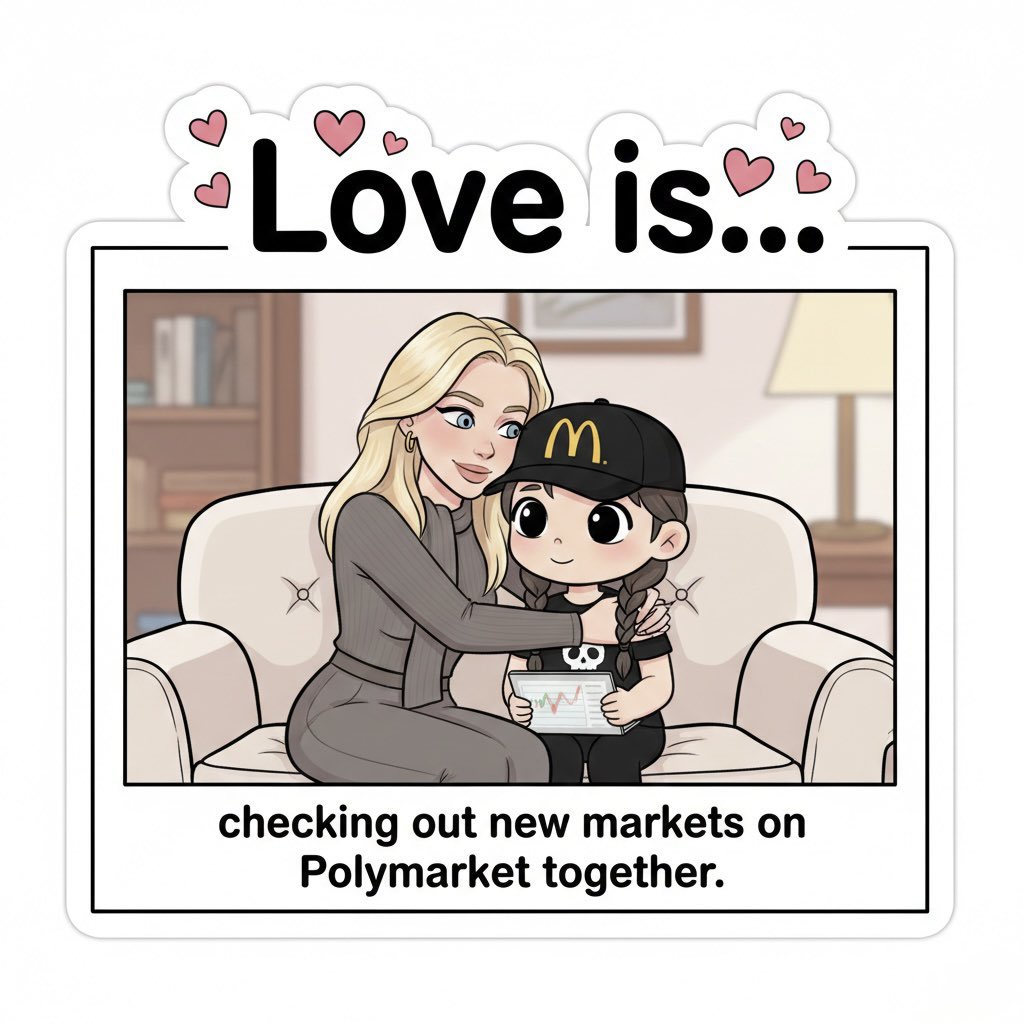 Happy Valentine’s Day!

Wishing everyone to find their love - whether it’s a community leader or a new member, a gold chart or a newly listed token, a contributor or a project CEO 

Love is: checking out new markets in <a href="/Polymarket/">Polymarket</a> together

Huge thanks to <a href="/zscdao/">zerosupercycle</a> for such a warm