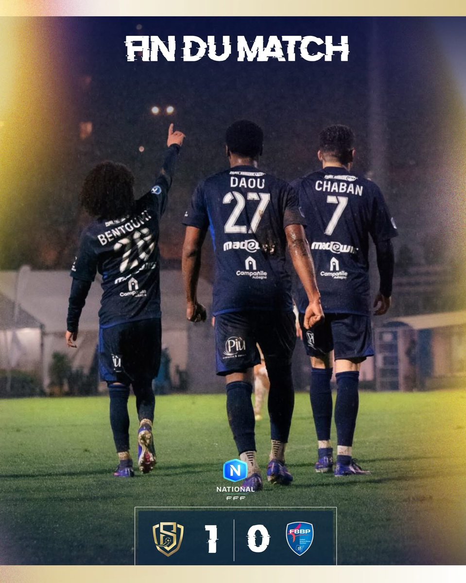 🌧️⚽ Victoire sous la pluie !

Dans des conditions difficiles, nos joueurs ont su faire preuve de solidité et de détermination pour s’imposer 1-0 face au Football Bourg-en-Bresse Peronnas 01 💪🔵🟡

⚽️ Buteur : 
Mokrane Bentoumi - 60’

#SCAABFBBP01 #TeamSCAAB