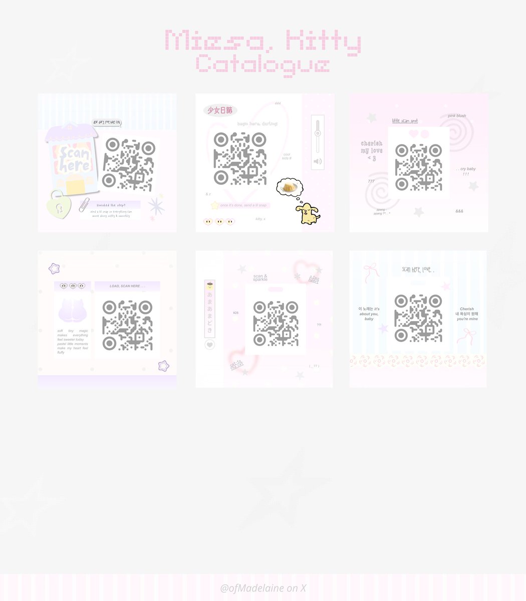 ofMadelaine's tweet image. 🍥 help retweet ! &amp;lt; ⁠~⁠♪ &amp;gt;

haai aku membawa 15 desain qr deco yang siap untuk di ospek ⭐ jika ada desain yang kurang aman bisa ketuk DM aku ya teman-teman 🥣 thank you! ♡⁠

( #zonauang ) 🧩