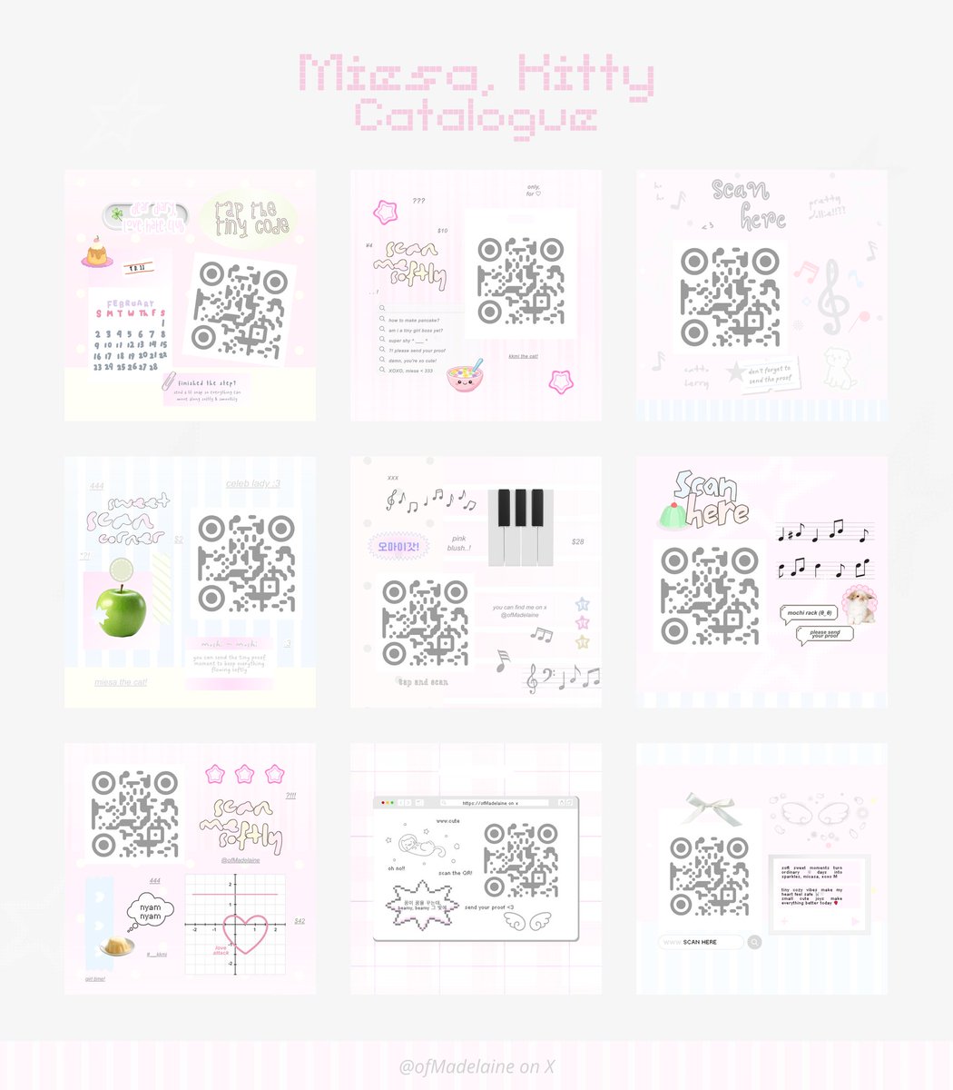ofMadelaine's tweet image. 🍥 help retweet ! &amp;lt; ⁠~⁠♪ &amp;gt;

haai aku membawa 15 desain qr deco yang siap untuk di ospek ⭐ jika ada desain yang kurang aman bisa ketuk DM aku ya teman-teman 🥣 thank you! ♡⁠

( #zonauang ) 🧩