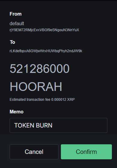 HOORAHcoin's tweet photo. BURN COMPLETE! https://t.co/5iO9wNj6e7