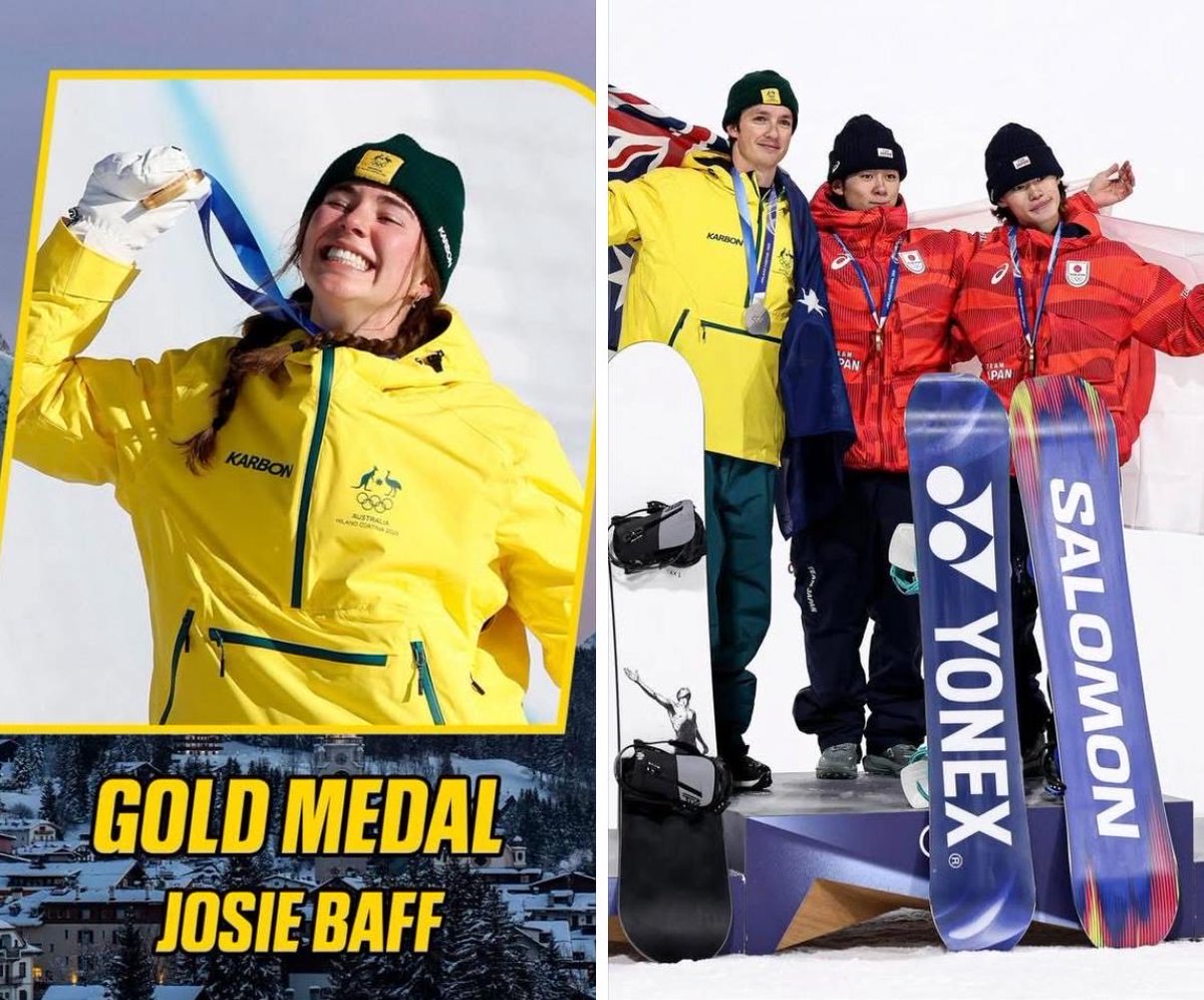 🏅 オーストラリアのスーパースター、ジョシー・バフがスノーボード