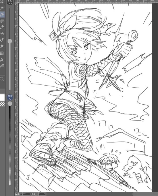 クノイチもの描きたい欲のラクガキ……
もちろんエロ漫画で 