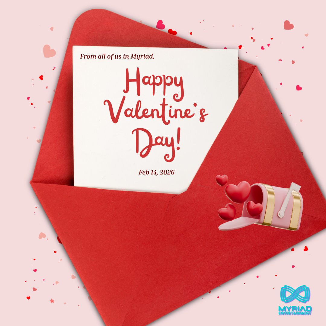 Love, in all its forms, is what drives us forward.
Wishing you a beautiful and meaningful Valentine's Day.

Happy Heart's Day from Myriad! Ⓜ️

<a href="/aldenrichards02/">Alden Richards</a> 
#MyriadEntertainmentCorp Ⓜ️