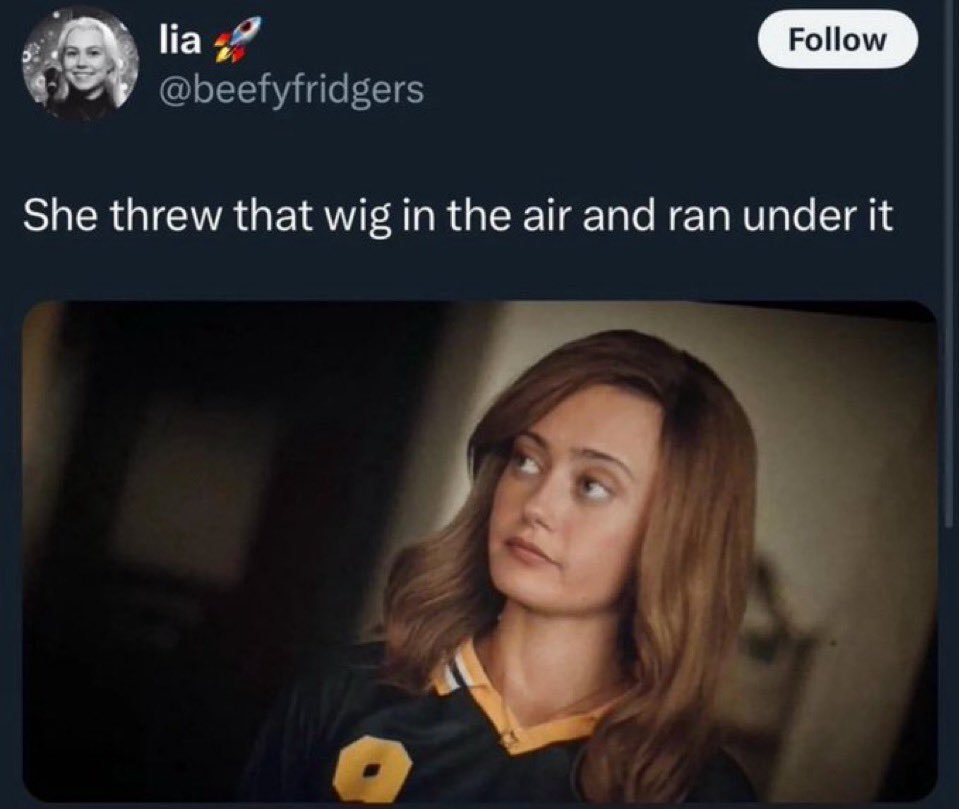 halforcwarlock's tweet image. luna ran into the wig