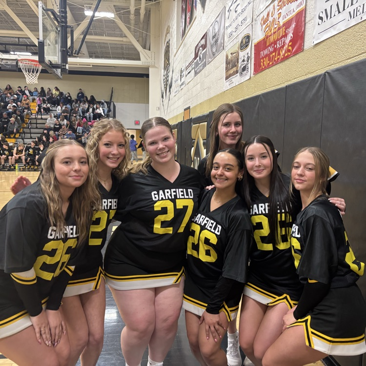 The JAG Cheer Squad cheering on the G-Men in a close game at Windham!