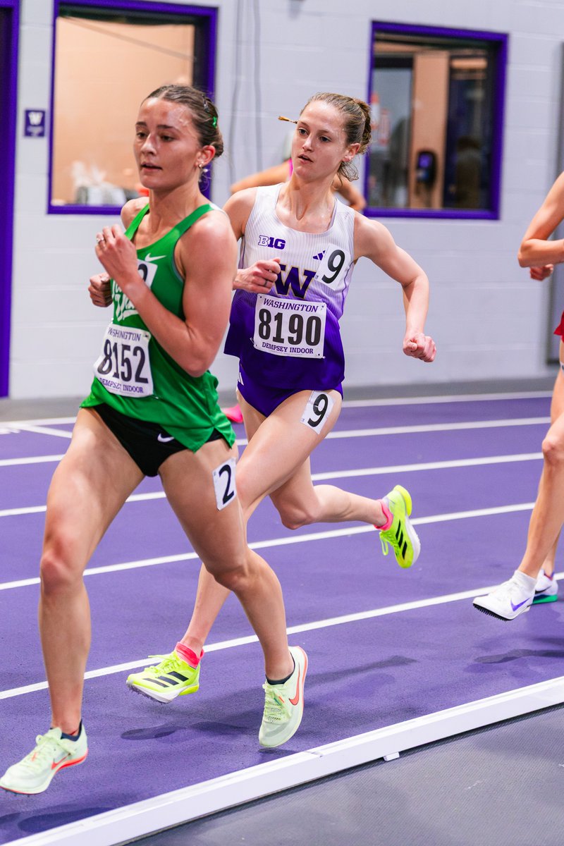 UWTrack's tweet photo. 5ks done and dusted ✔️

⏱️ In her first collegiate 5k, Abby DeVeau goes to #⃣🔟 in school history with a 16:02.65.

⏱️ Maeve Stiles runs her fastest 5k as a Dawg in 16:05.43.

#GoHuskies https://t.co/H9TfUraJcV