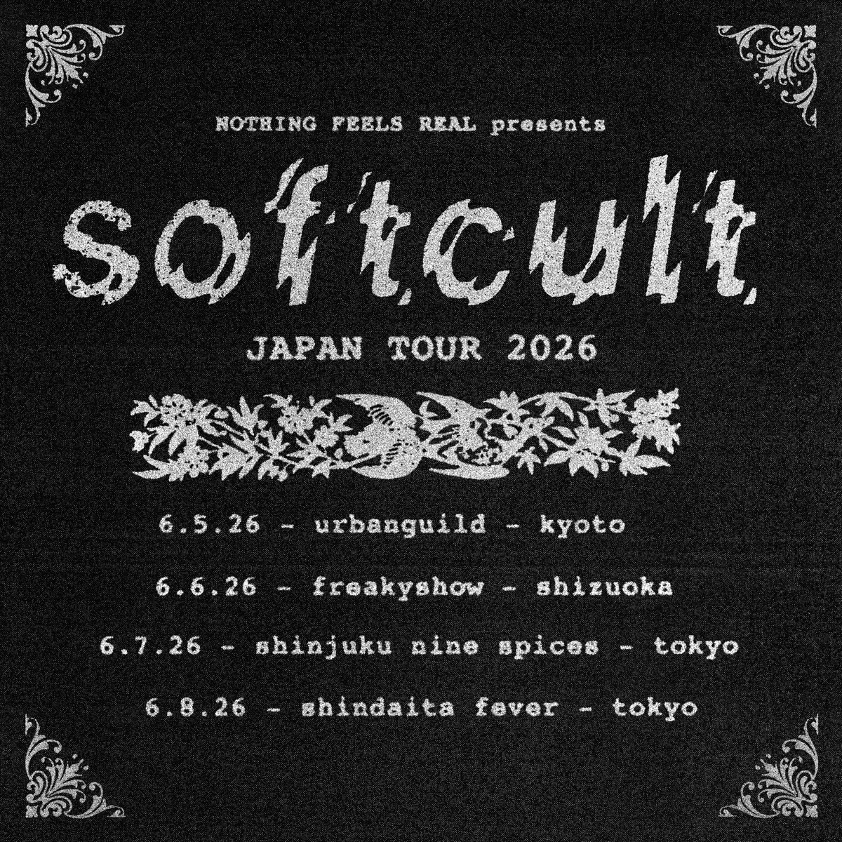 nothingsrealtbh's tweet photo. Softcult Japan Tour 2026さきほど10時よりチケット販売開始しました。先着順ですのでお早めにどうぞ。

オフィシャルチケット：
https://t.co/7lRMfSbGmi

ツアー詳細：
https://t.co/WD8P8F4a4W https://t.co/Slntxl8YCf