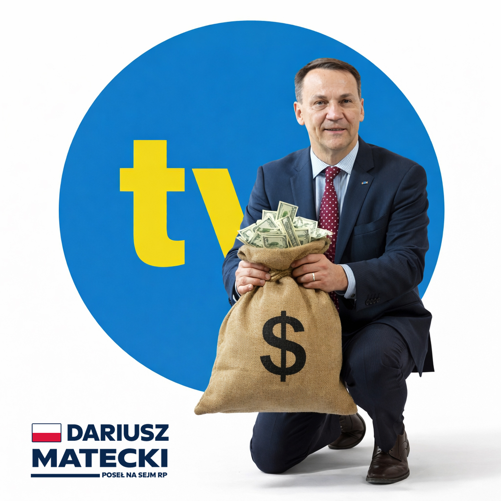 W ramach kontroli poselskiej w Ministerstwie Spraw Zagranicznych ujawniam: resort Radosława Sikorskiego zapłacił TVN S.A. 1 500 000 PLN, to kolejny przykład tego w jaki sposób ministerstwa, samorządy, spółki zarządzane przez nominatów Platformy Obywatelskiej wspierają stację