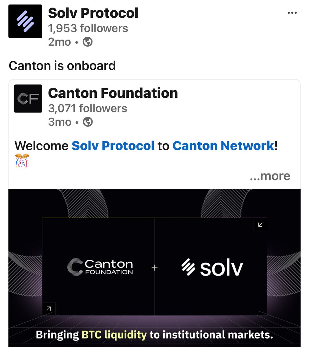 Francis37879301's tweet image. #solv #solvprotocol #canton #solana Nice little Gem. #crypto #blockchain