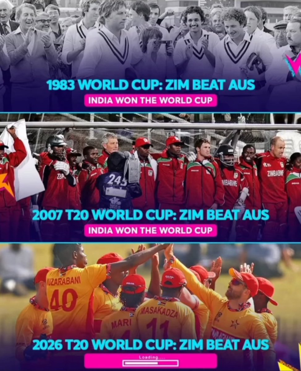 1983 world cup ✅

2007 T20 World Cup ✅

2026 T20 World Cup.......

All possibilities are with Indian team🇮🇳

What India can do...🤔