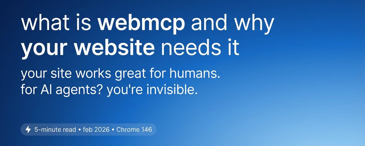 what is web mcp and why your website needs it (5 min read)