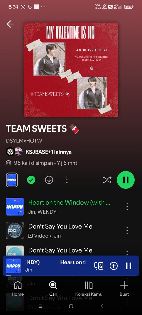 Liyaanie_06's tweet photo. @KSJBASE Ayok ikutan 🥰
Aku tim sweet kalian tim apa
@sariah75812 @aswame_ @whalienRM120994
MY VALENTINE IS JIN
#TEAMSWEETS🍫
#LoveNotesForJin
#DSYLMto1B https://t.co/ZNm6CzTZAp