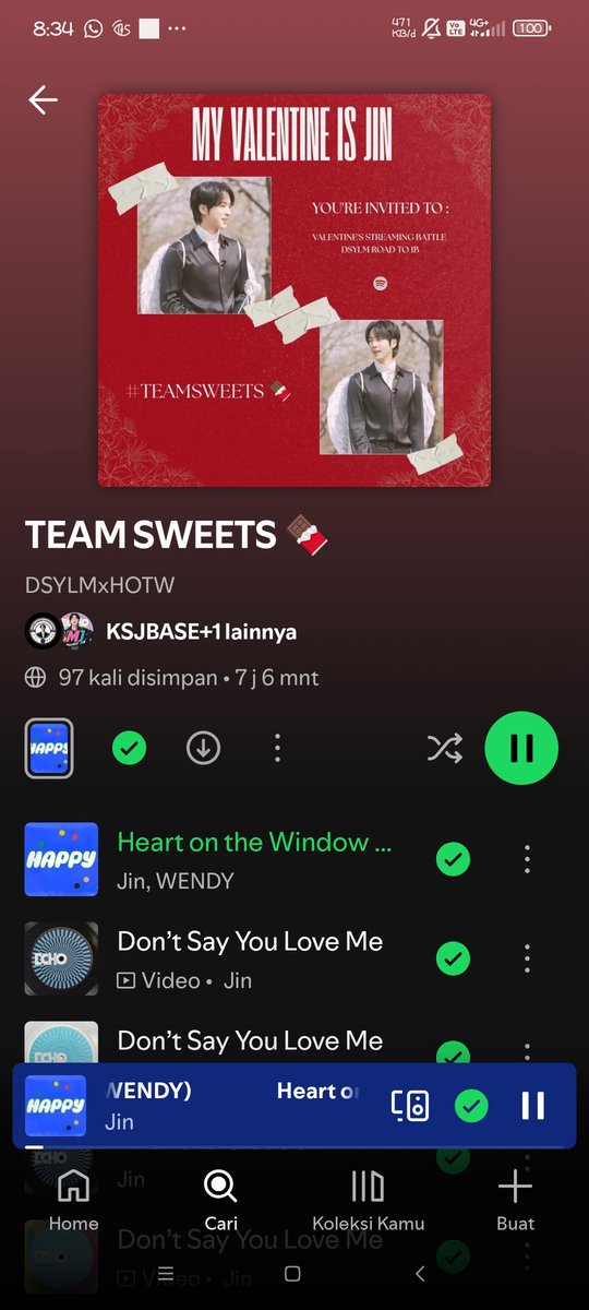 Liyaanie_06's tweet photo. @KSJBASE Ayok ikutan 🥰
Aku tim sweet kalian tim apa
@sariah75812 @aswame_ @whalienRM120994
MY VALENTINE IS JIN
#TEAMSWEETS🍫
#LoveNotesForJin
#DSYLMto1B https://t.co/ZNm6CzTZAp