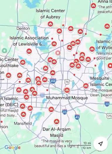 MustangMan_TX's tweet image. If Texas had better leaders we wouldn’t be looking at all these mosques popping up all over our state!