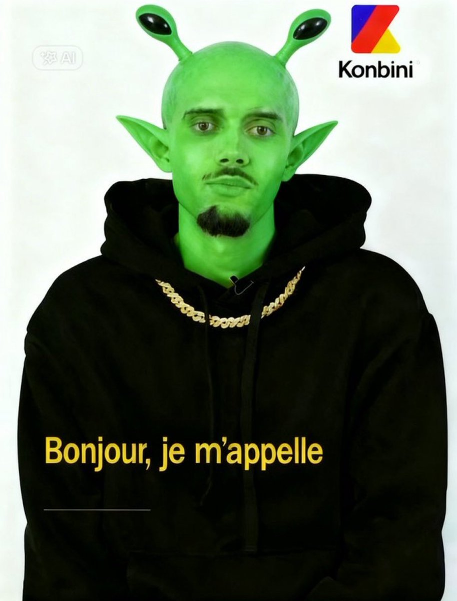 les rnboi atterrissent à Aubervilliers*

👦🏿 : wsh sa vien d’ou

👽 : blblblblblbl

👦🏿 : parle plus clair igo sa va te mêler bêtement 

👽 : *active son traducteur universel* tmr c’est mon béeebéee c’est bon mtn?