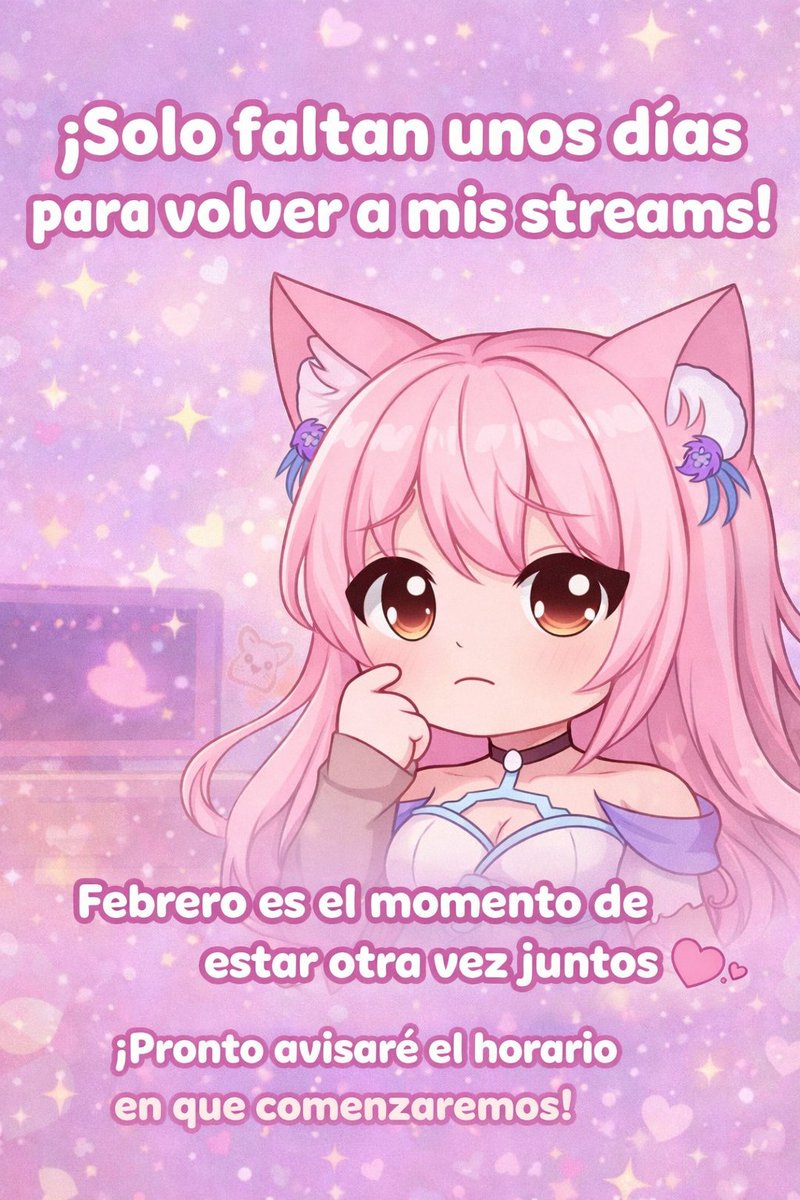 uniivt's tweet photo. ¡Holiii! ✨💖
¡Este fin de semana volvemos a los streams! 🥹🌸
Ya los extrañaba muchísimo… prepárense para estar juntitos otra vez 🫶
Muy pronto anuncio horarios, ¡estén atentos! ✨🦊💕
#VTuber #Regreso #Stream 💫 https://t.co/rsUyqCb3pF