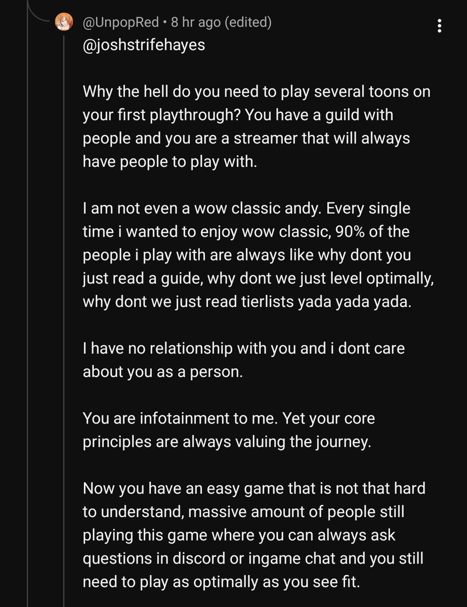 Josh Strife Hayes tweet media