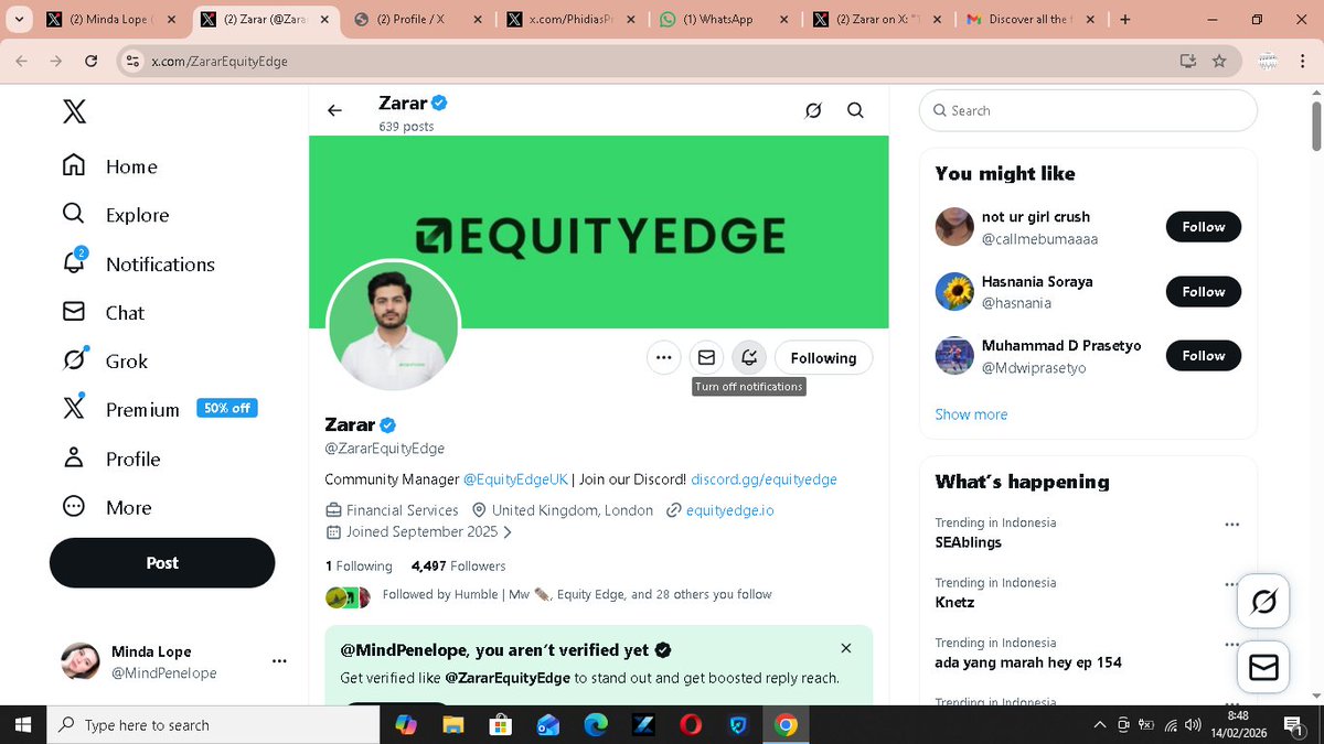 MindPenelope's tweet photo. @ZararEquityEdge @EquityEdgeUK 😇
@qcf4nt1lAX3HRz 
@PropTradingHQ 
@trenddontlie https://t.co/O48rfMaplK