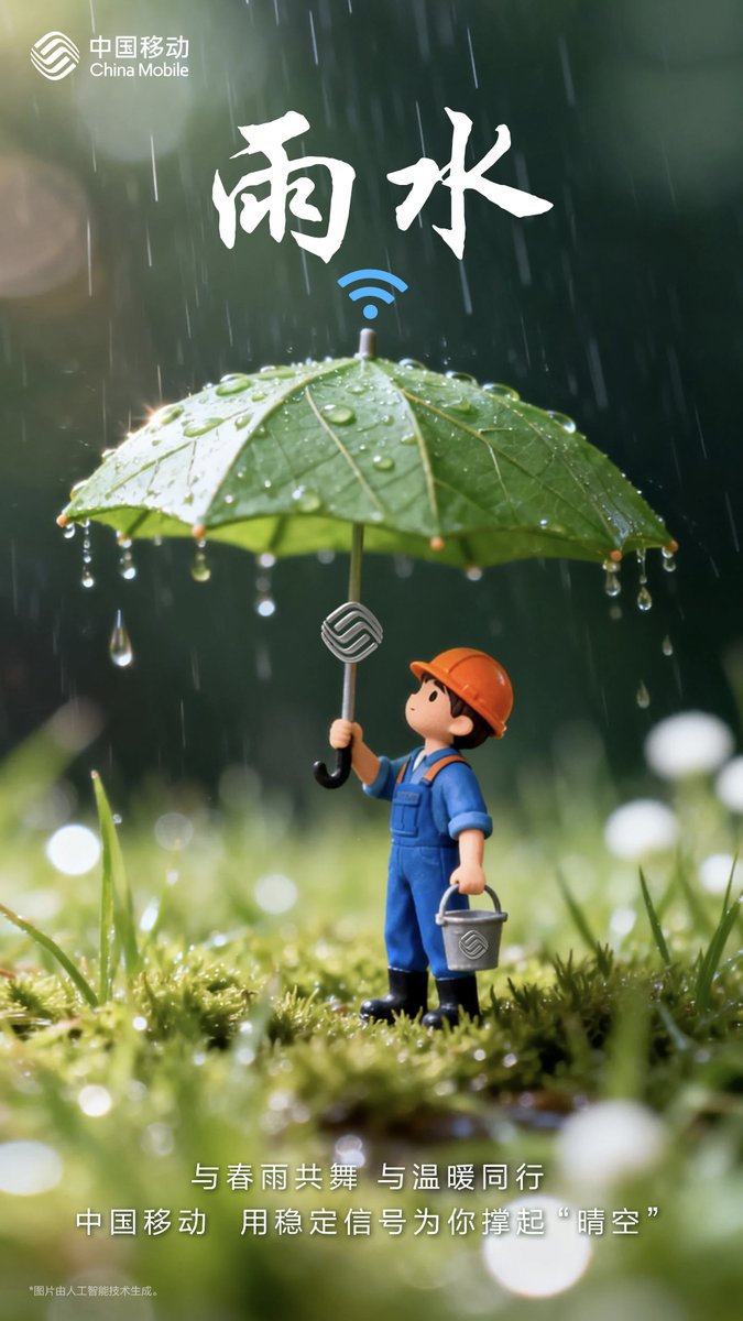 ChinaMobile7's tweet image. 🌧 #RainWater is the second of China’s Twenty-Four Solar Terms.☔
🌸Spring depends on the nourishment of rain. The gentle spring showers moisten all things quietly and imperceptibly, allowing withered trees to bloom again and seeds to sprout from the soil. When timely rains