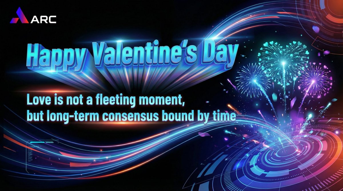 ARC_Archimedes's tweet photo. 💜 ARC · Valentine’s Day Message 💜

Love is not a fleeting moment,
but a long-term consensus bound by time.

🫶A truly stable relationship
is not built on temporary hype,
but on structural support for one anotherand continuous accumulation across time.

At ARC,
❤️we believe in long-termism,and in the dual foundation of mechanism and trust.

❤️When consensus stands the test of time,value naturally unfolds.

🤩 Happy Valentine’s Day.