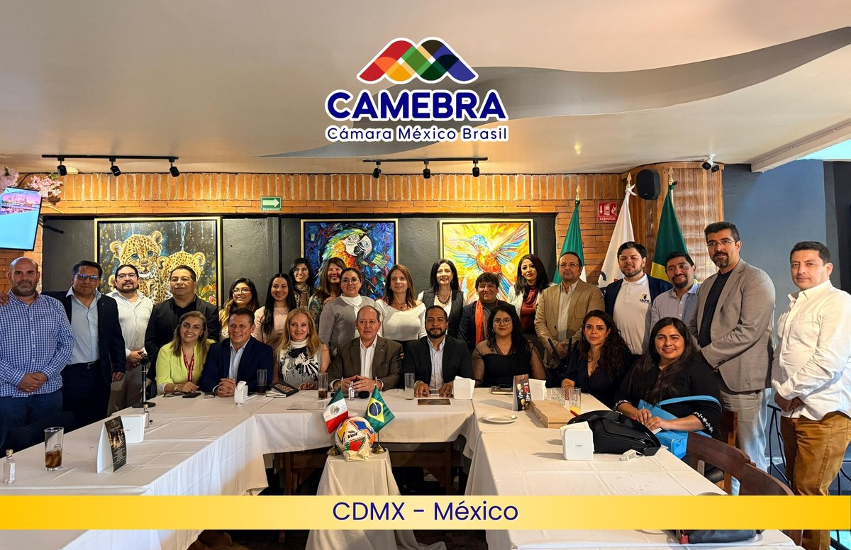 Con la participación de líderes empresariales de dos de las tres sedes mundialistas, Ciudad de México y Nuevo León, celebramos la 3ª Reunión del Comité de Turismo ⚽🇲🇽🇧🇷

Agradecemos a Sal e Brasa, El Restaurante del Mundial, por ser sede de este espacio estratégico 🙌✨
