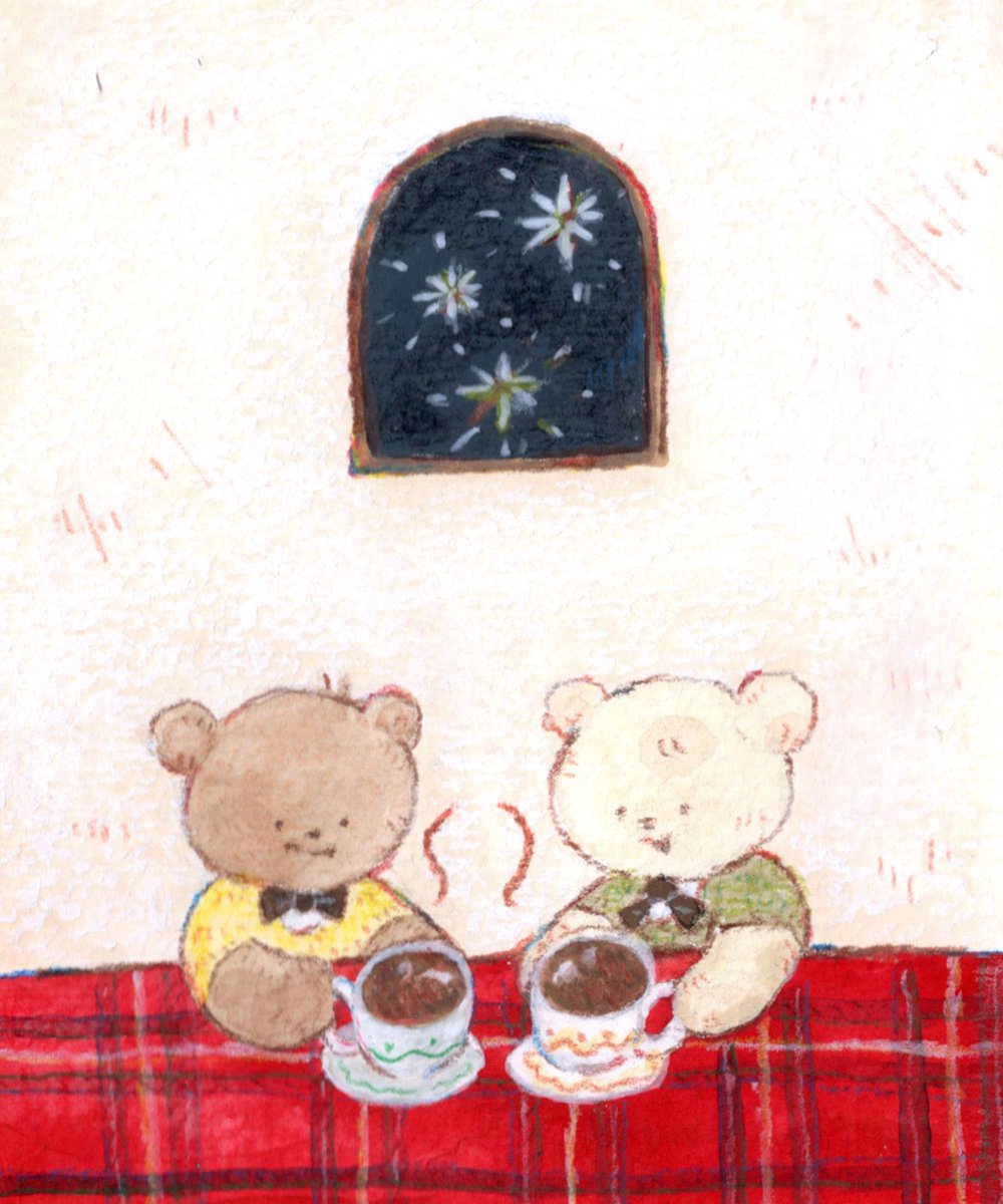 #企画展ほっと一息 

こちらの作品も展示します☕️
ぜひあたたかな夜を過ごすみんなを見に来てください