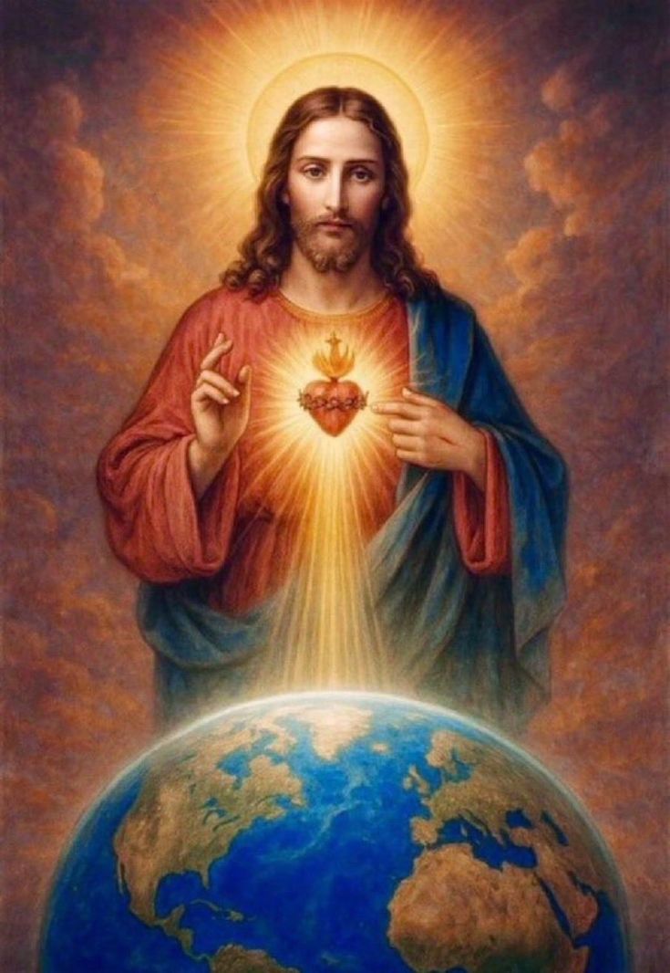 Ten misericordia de nosotros y del mundo entero🙏🌎

Sagrado Corazón de Jesús en Vos confío🙏❤️

Salud, paz y bien para todos🌿🌎