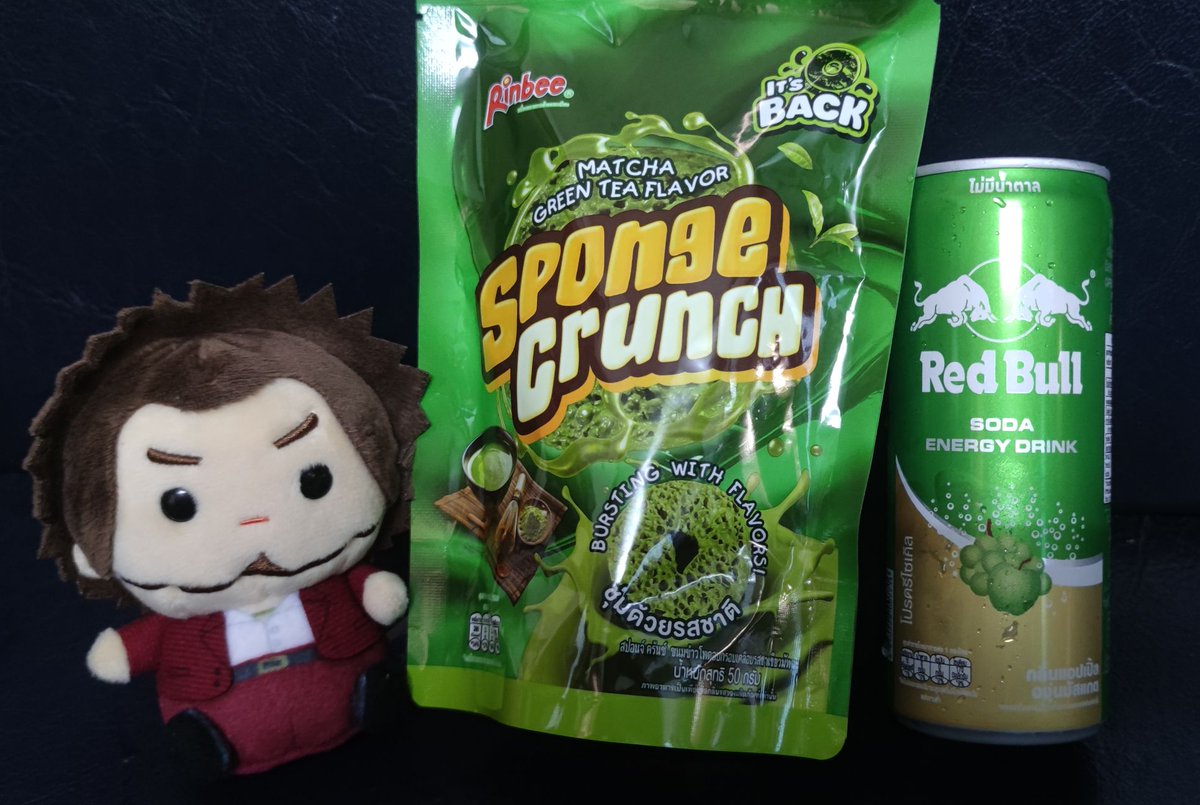 💚🍵タイコーンスナックの定番人気の味🤣(笑)
// エナジードリンクは最近、新フレーバーも出てきてるんです😋🍏🍇