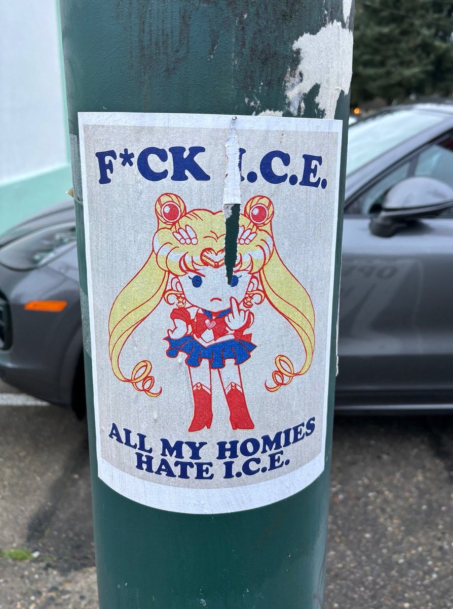 "F*CK ICE! All my homies hate ICE"
Poster spotted in Olympia, Washington