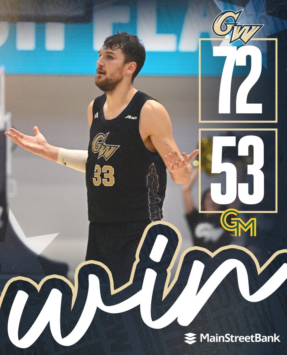 GW Men's Basketball tweet media