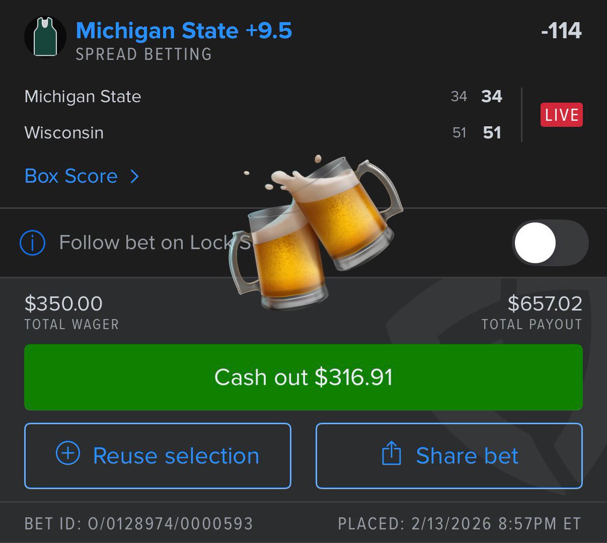 beerball3r's tweet photo. Sick fucks only

We prolly fucked

#BeerBets https://t.co/X0K2FSvEqe