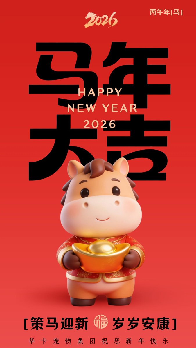 RENAPET2's tweet photo. Chinese New Year is almost here, to all our partners and friends celebrating around the world, we wish you a year full of energy, speed, and success！

May you move forward with confidence, seize new opportunities, and achieve great results in the Year of the Horse！🐎 https://t.co/KyA1k2eRCR