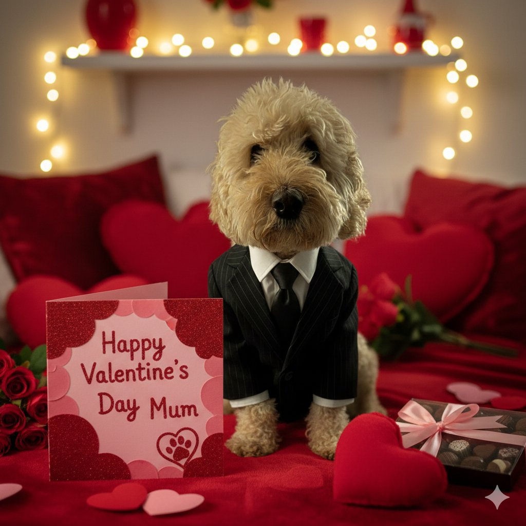 BarneyDood's tweet photo. To the best mum a dog could ask for.....โฅ๏ธ๐พโฅ๏ธ๐พโฅ๏ธ๐พ
#HappyValentinesDay2026
#Barneydood #ValentinesDay https://t.co/y9naZbmjVF
