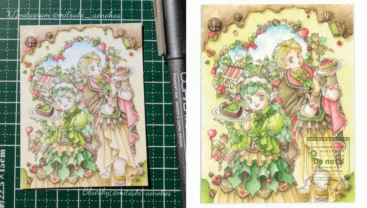 Happy Valentine🍫✨
今年は描けなかったので昨年のを再掲です♥☘️善き週末をお過ごしくださいませ〜✨
#HappyValentinesDay2026