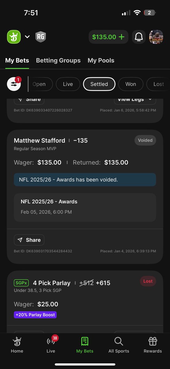tbroderick00's tweet photo. @DKSportsbook  Crooks. The gaming Commission has been contacted. https://t.co/oQprmwlarS
