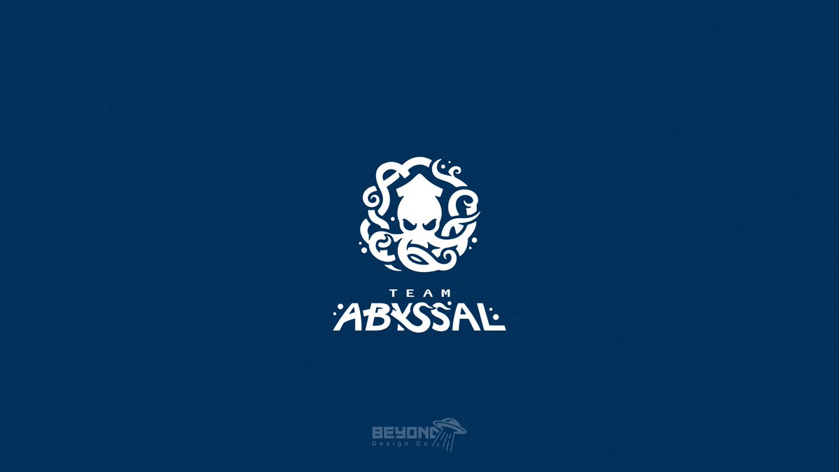 BeyondDesignCo's tweet photo. Deep sea inspired logo I had the chance to create for @TeamAbyssalGG 🦑 https://t.co/FJFzyqxyZg