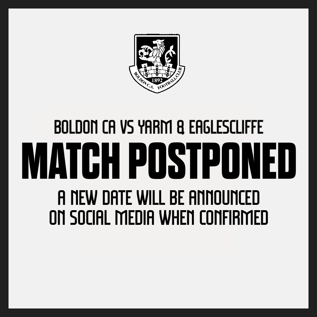 Was there realistically any chance of this game going ahead? Probably not.

We might see you Tuesday, weather permitting, as we travel west across the country to take on Carlisle 👊

#BOLvYAR | #BoldonCA