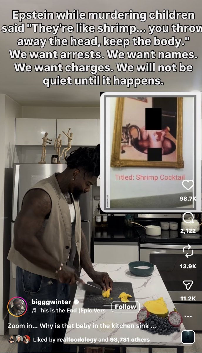 This “Christian” content creator on IG has gained thousands of followers in the last couple of weeks by spreading misinformation about the Epstein files. 

One video has 3.5 million views says “a little girl said Jesus makes her feel safe so they dressed up as Jesus and raped and