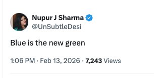 Now you’ve finally understood.  

We understood it a long time ago.  Green has always been your favorite color, while your ancestors have always envied blue.And today you’re still doing the same.  

Now let this struggle happen.

Crores of people now want freedom from this